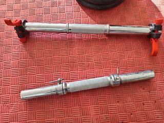 Pesas y barras gimnasio