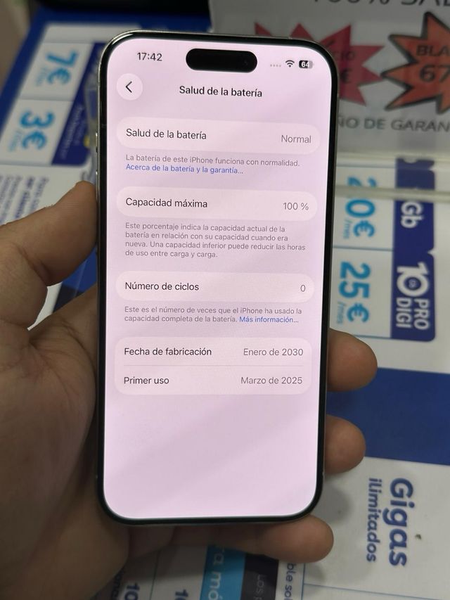 IPHONE 15 PRO 256GB 100% SALUD