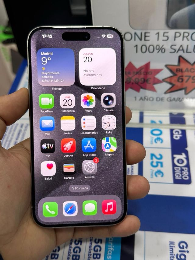 IPHONE 15 PRO 256GB 100% SALUD