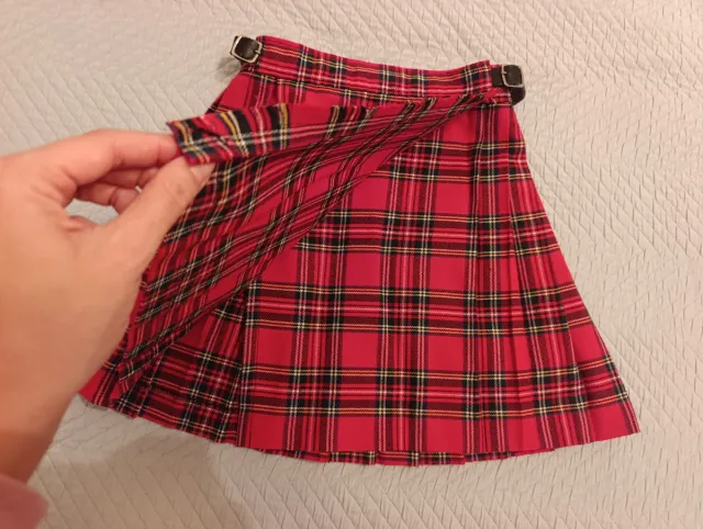 Falda escocesa niña talla 8