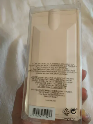 Estuche para guardar tú perfume Idole de Lancôme