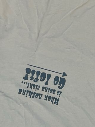 Camiseta Blanca Talla XL con Mensaje