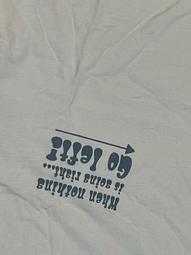 Camiseta Blanca Talla XL con Mensaje