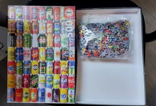 Puzzle Educa 500 latas de refresco
