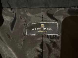 Abrigo lana azul The Society Shop Talla M
