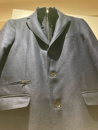 Abrigo lana azul The Society Shop Talla M