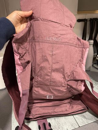 Mochila Portabebés Hot Mom Rosa