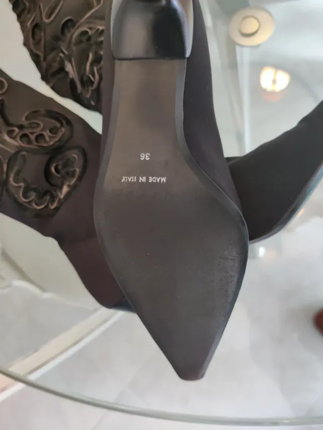 Botas Lycra Bordado Italiano