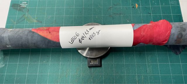 Lotto 6 Ritagli pelle capretto blu e rossi