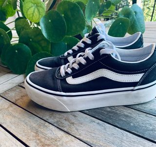 Vans Platform Scarpe Donna Nere Bianche