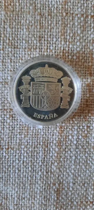 Moneda Plata Castilla La Mancha 25 Aniv. Constituc