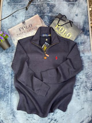 Polo Ralph Lauren Sudadera Media Cremallera Azul M