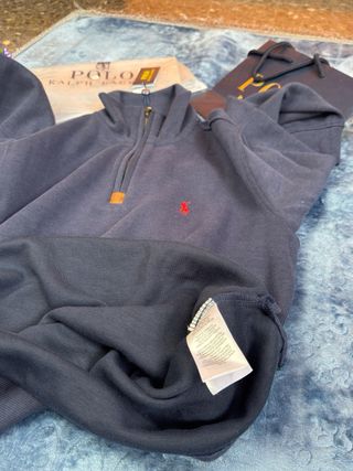 Polo Ralph Lauren Sudadera Media Cremallera Azul M