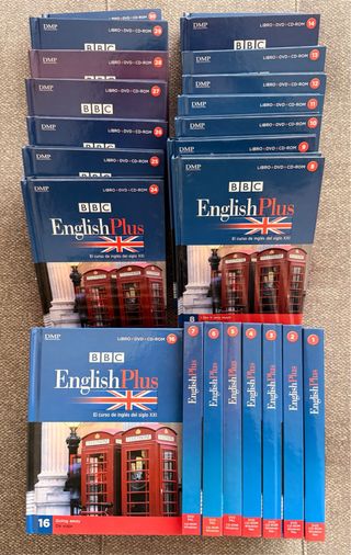 Curso Inglés BBC English Plus Libros + DVDs.