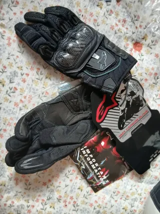 Guantes Moto Alpinestars SMX Carbon Talla S Nuevos