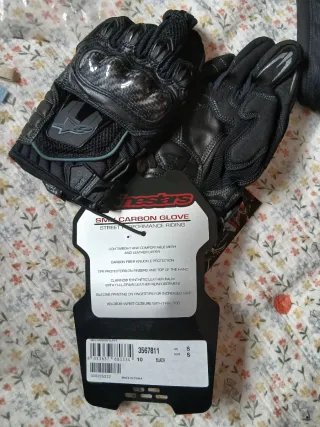Guantes Moto Alpinestars SMX Carbon Talla S Nuevos