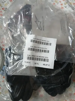 Guantes Moto Alpinestars SMX Carbon Talla S Nuevos