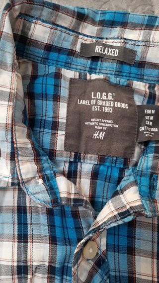 Camicia a quadri H&M uomo taglia M