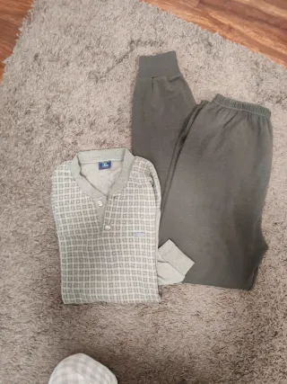 Pijama hombre gris T XL