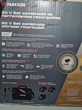 Parkside Performance 20V Set Herramientas NUEVO