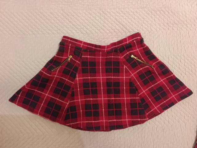 Falda cuadros mini niña ZARA talla 11-12