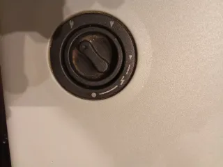 Estufa de gas llama azul