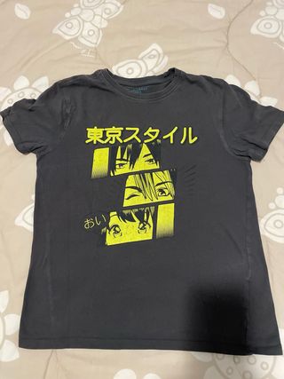 Maglietta maniche corte bambino stile anime