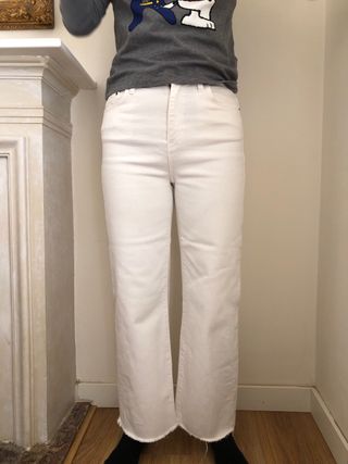 Zara Pantalón Blanco