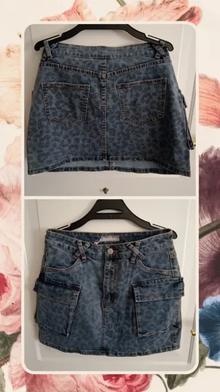 Falda vaquera animal print