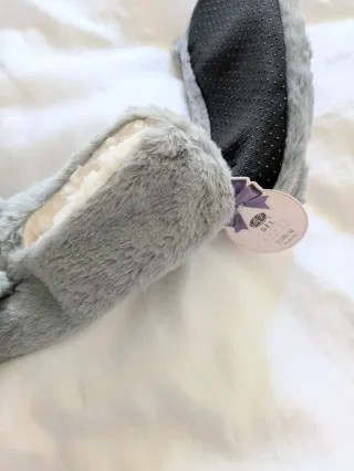 Zapatillas furr peluche conejito orejas 39-41
