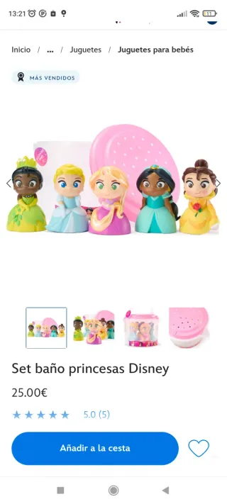 Set Princesas Disney Baño