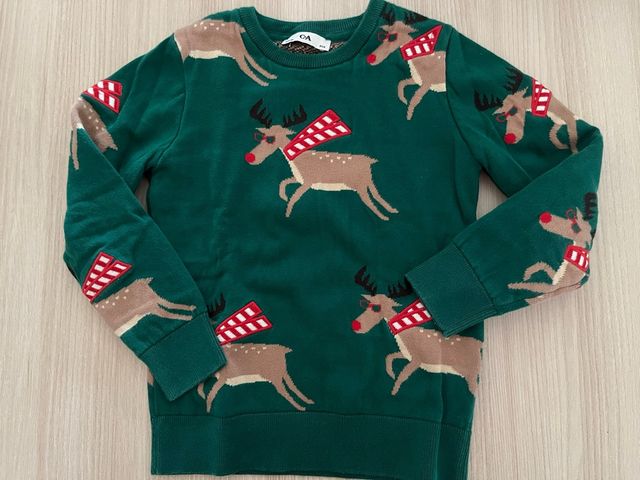 Jersey Navideño Reindeer Talla 9 Años