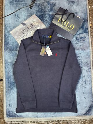 Polo Ralph Lauren 1/4 Zip Jersey Azul