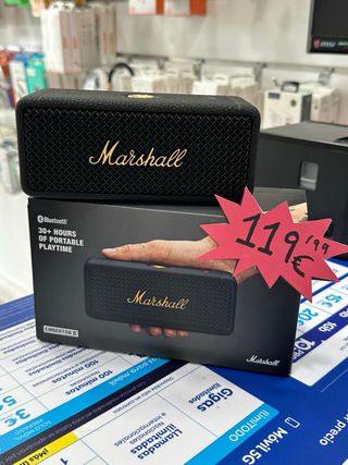 ALTAVOZ MARSHALL EMBERTON II NEGRO PRECINTADO