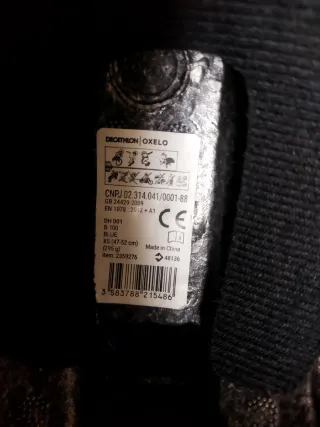 Casco bici niño XS azul