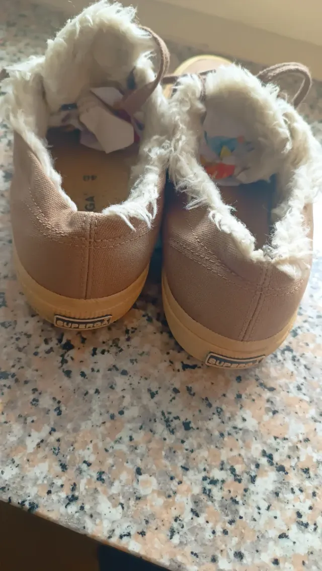 Superga Invernali Beige/Marrone Tg 40