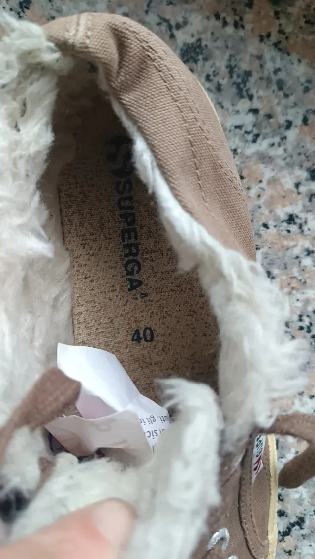 Superga Invernali Beige/Marrone Tg 40