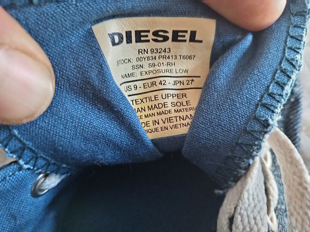 Zapatillas Diesel Vaqueras con Bolsillos