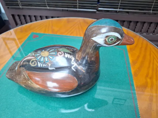 Pato Mandarín Cerámica Decorativo