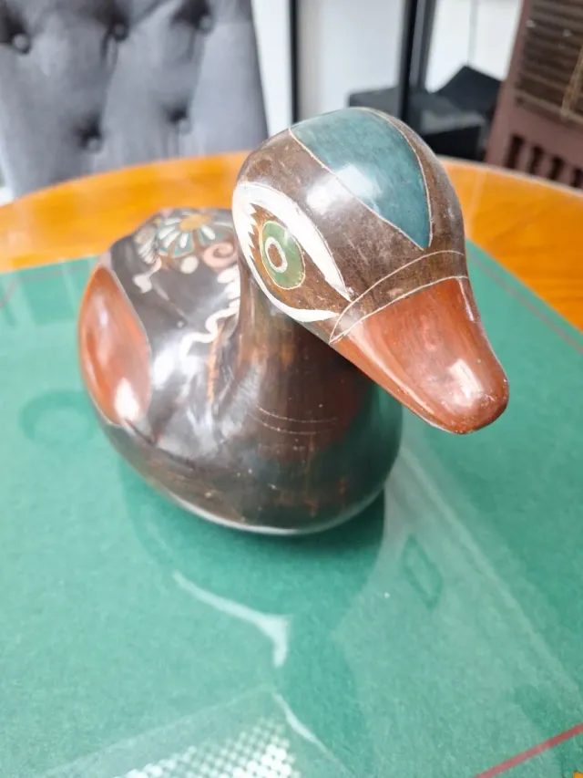 Pato Mandarín Cerámica Decorativo