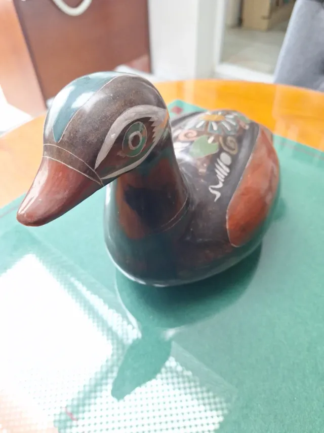 Pato Mandarín Cerámica Decorativo