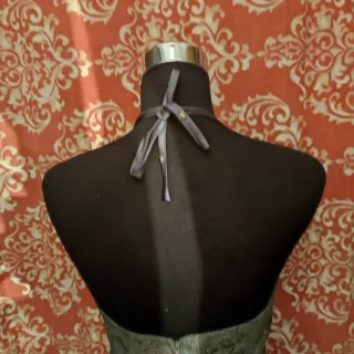 Vestido fiesta cóctel gris T40