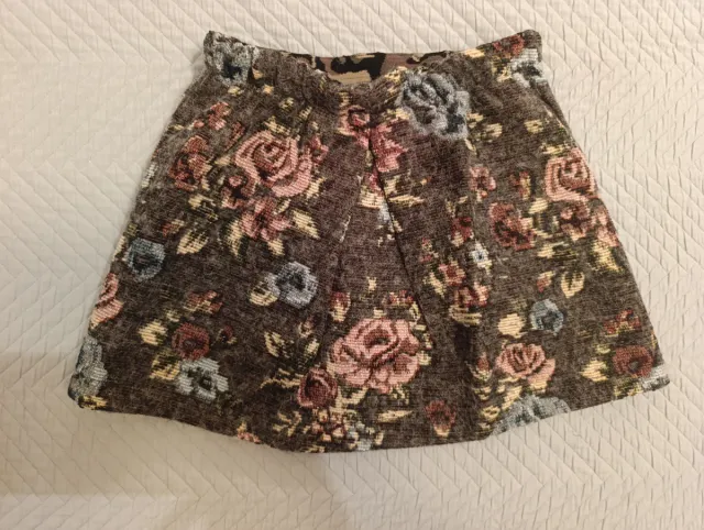 Falda estampada floral niña talla 8