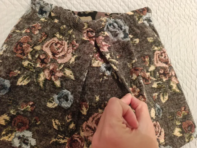 Falda estampada floral niña talla 8