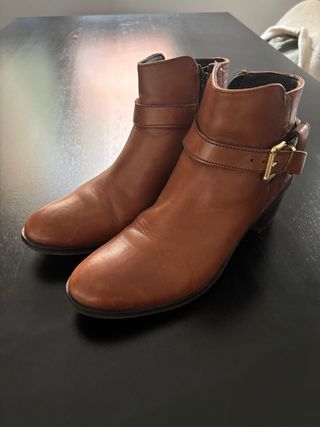 Botines Fosco Piel Marrón Talla 39