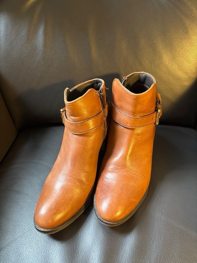 Botines Fosco Piel Marrón Talla 39