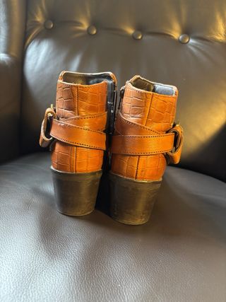 Botines Fosco Piel Marrón Talla 39