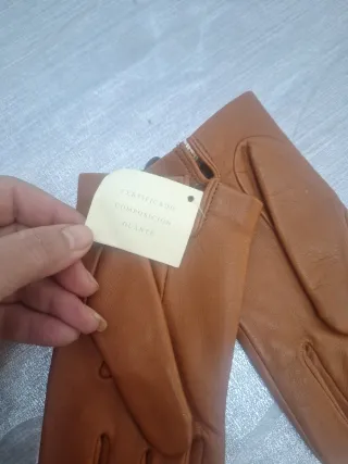 Guantes de piel auténtica