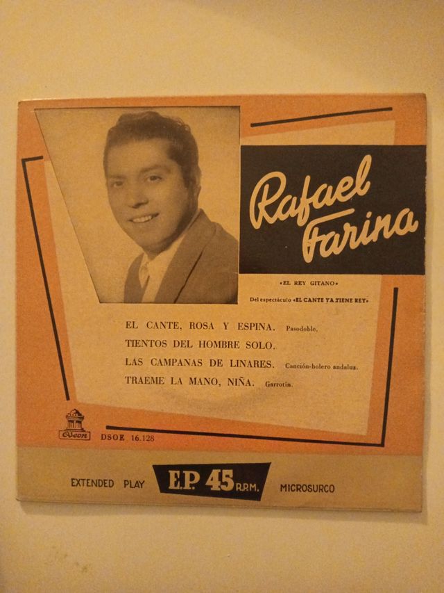 Rafael Farina EP 45 RPM Odeon DSOE 16.128