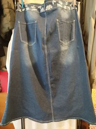 Falda vaquera larga Talla XXXL